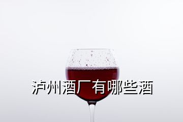 瀘州酒廠有哪些酒