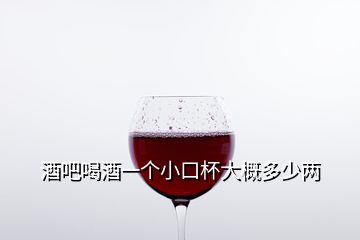 酒吧喝酒一個小口杯大概多少兩