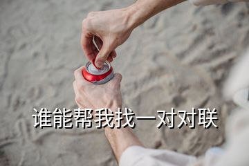 誰能幫我找一對對聯(lián)