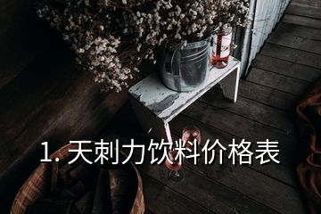 1. 天刺力飲料價格表