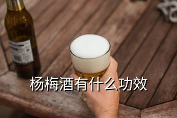 楊梅酒有什么功效
