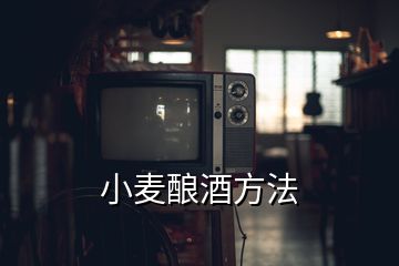 小麥釀酒方法