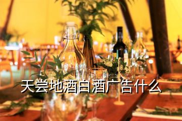 天嘗地酒白酒廣告什么