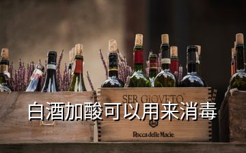 白酒加酸可以用來消毒