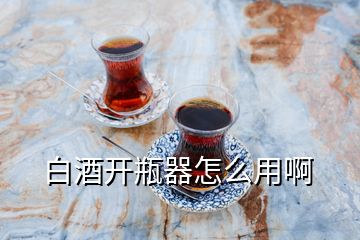 白酒開瓶器怎么用啊