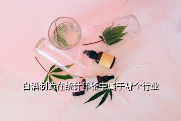 白酒制造在統(tǒng)計(jì)年鑒中屬于哪個行業(yè)