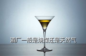 酒廠一般是燒煤還是天然氣