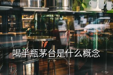 喝半瓶茅臺是什么概念