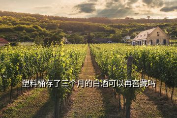 塑料桶存了三個月的白酒可以再窖藏嗎