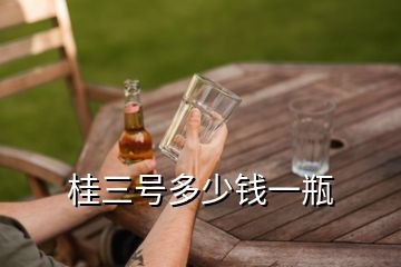 桂三號多少錢一瓶