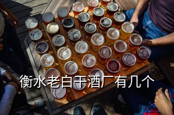 衡水老白干酒廠有幾個(gè)