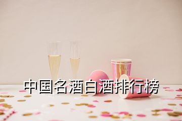 中國名酒白酒排行榜