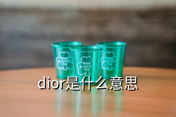 dior是什么意思