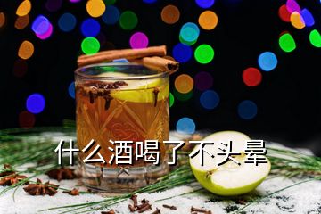 什么酒喝了不頭暈