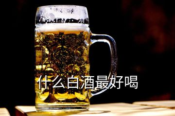 什么白酒最好喝