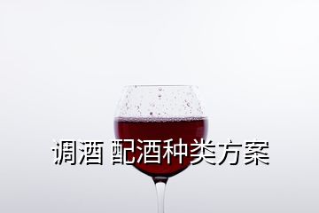 調(diào)酒 配酒種類方案