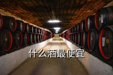 什么酒最便宜