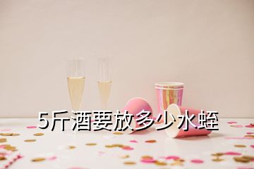 5斤酒要放多少水蛭