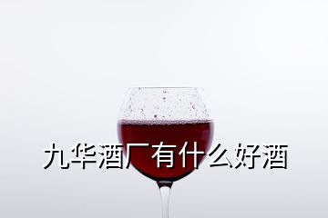 九華酒廠有什么好酒