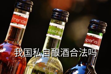 我國私自釀酒合法嗎