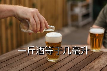 一斤酒等于幾毫升