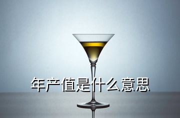 年產值是什么意思