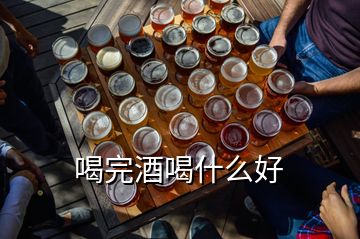 喝完酒喝什么好