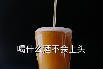 喝什么酒不會上頭