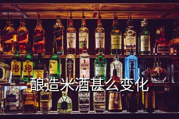 釀造米酒甚么變化