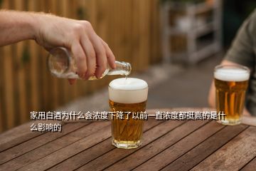 家用白酒為什么會(huì)濃度下降了以前一直濃度都挺高的是什么影響的