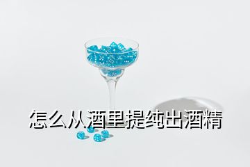 怎么從酒里提純出酒精