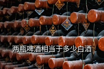 兩瓶啤酒相當(dāng)于多少白酒