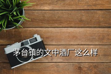 茅臺(tái)鎮(zhèn)的文中酒廠這么樣