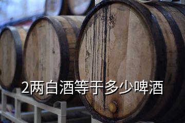 2兩白酒等于多少啤酒