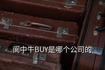 閬中牛BUY是哪個公司的