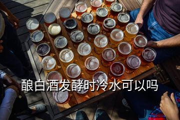 釀白酒發(fā)酵時冷水可以嗎