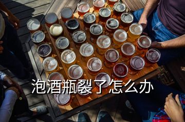 泡酒瓶裂了怎么辦