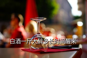 白酒一斤大醉多長時(shí)間醒來