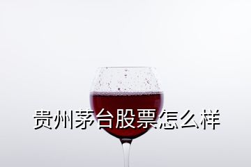 貴州茅臺(tái)股票怎么樣