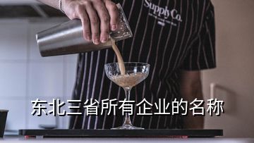 東北三省所有企業(yè)的名稱