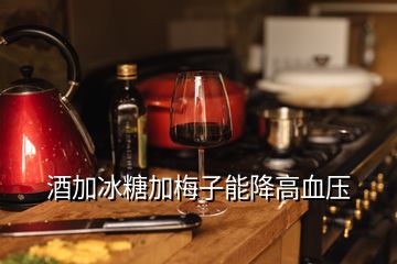 酒加冰糖加梅子能降高血壓