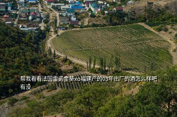 幫我看看法國(guó)雷諾金葵xo福建產(chǎn)的03年出廠的酒怎么樣吧有沒(méi)