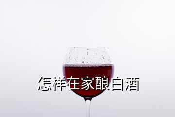 怎樣在家釀白酒