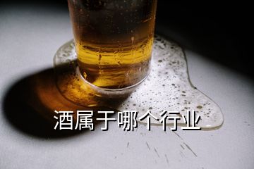 酒屬于哪個(gè)行業(yè)