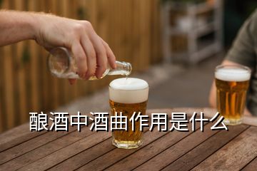 釀酒中酒曲作用是什么