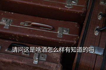 請(qǐng)問(wèn)這是啥酒怎么樣有知道的嗎