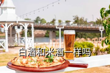 白酒和米酒一樣嗎