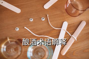 釀酒術(shù)語解釋