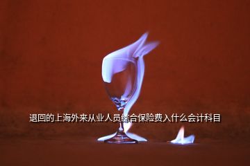 退回的上海外來從業(yè)人員綜合保險(xiǎn)費(fèi)入什么會(huì)計(jì)科目