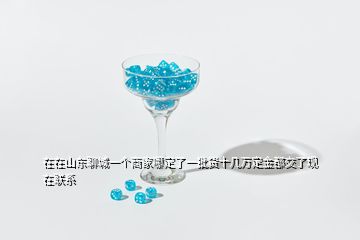 在在山東聊城一個商家哪定了一批貨十幾萬定金都交了現(xiàn)在聯(lián)系